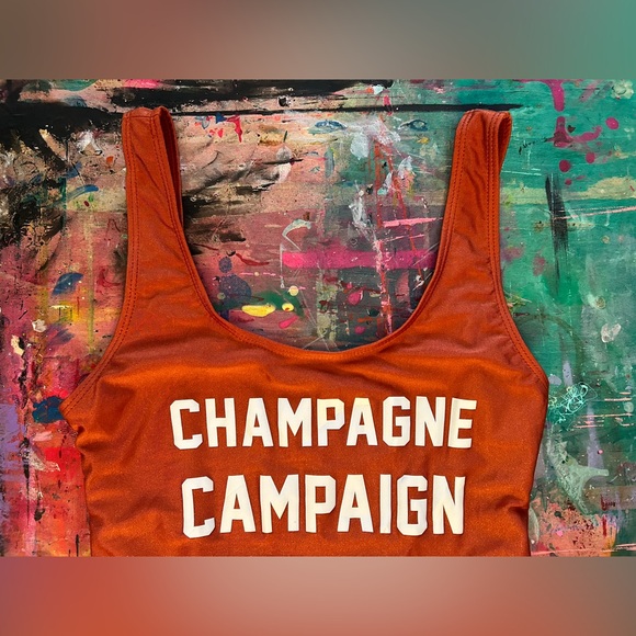 Ravesuits “Champagne Campaign” Swimsuit - Red - Size Small - Picture 3 of 6